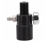 Pumixiy Connecteur d'air en alliage d'aluminium avec adaptateur de filetage M10 x 1,5, raccord de cylindre pneumatique compatible HAP G12-14, régulateur de réservoir d'air haute pression