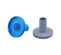 Pumixiy Connecteur d'équipement de piscine de 3,2 cm pour grille de filtre de piscine, adaptateur de sortie de filtre de 3,2 cm, pièce en plastique compatible avec modèle (gris + bleu)