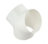 Pumixiy Connecteur séparateur de conduit en PVC en forme de Y, pour ventilateurs d'extracteur, système de ventilation de hotte 100 mm, 150 mm, 200 mm en plastique blanc (150 mm)