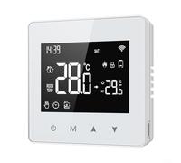 Pumixiy Contrôleur de température numérique intelligent alimenté par piles Thermostat programmable avec télécommande écran tactile pour la gestion du chauffage domestique
