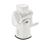 Pumixiy Coupe-légumes multifonction avec grand tube d'alimentation et 10 lames en acier inoxydable pour trancher, couper en dés, râper et déchiqueter efficacement; comprend des caractéristiques de