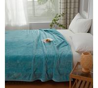 Pumixiy Couverture ultra douce en polaire corail pour canapé et chambre à coucher, couverture double pour lit, couverture légère et douce pour une utilisation toute l'année (J)