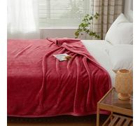 Pumixiy Couverture ultra douce en polaire corail pour canapé et chambre à coucher, couverture double pour lit, couverture légère et douce pour une utilisation toute l'année (L)