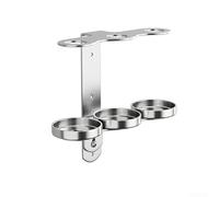 Pumixiy Distributeur de savon mural pour salle de bain, en acier inoxydable, pour shampooing, gel douche, compatible avec les bouteilles de 67 mm de diamètre, pour une installation facile (3 trous)