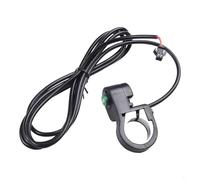 Pumixiy Electrique Bouton Bouton Interrupteur Câble pour Scooter 1.5m Cordon ABS Résistant à la Pluie Compatible avec Guidon Diamètre 22.5mm Noir