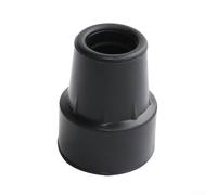 Pumixiy Embout de canne de marche en caoutchouc noir de 19 mm pour randonnée, antidérapant avec imitation texture de pneu, rainures profondes, compatible avec bâtons de 19 mm de diamètre