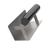 Pumixiy Ensemble de truelles d'angle en acier inoxydable pour intérieur et extérieur, truelle de plâtre, outil à main coudé pour la finition du plâtre, du stuc, du ciment (angle interne)