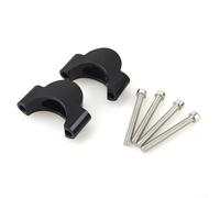 Pumixiy Espaceurs de guidon TT en aluminium pour guidon de vélo - Composants de 31,8 mm - Tube rond compatible avec 10/20 mm - Hauteur empilable - Noir (20 mm)