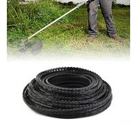 Pumixiy Fil de débroussailleuse rond haute densité 3 mm 15 m Fil de rechange robuste pour débroussailleuse à essence, compatible avec bobine Reflex de 9,1 m, désherbant à faible bruit