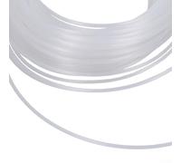 Pumixiy Fil de rechange pour débroussailleuse - 2 mm - 100 m - Fil rond en nylon blanc pour débroussailleuse d'extérieur - Durable