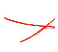 Pumixiy Fil en nylon pour débroussailleuse - 2,4 mm x 100 m - Rouge - Fil de rechange robuste pour désherbeurs et débroussailleuses - Compatible avec les bordures de jardin en plein air