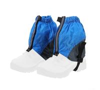 Pumixiy Guêtres courtes élastiques pour randonnée, cyclisme, extérieur - Guêtres de jambe imperméables avec bandes réfléchissantes pour camping, trekking, protection contre le sable (bleu)