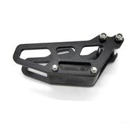 Pumixiy Guide de chaîne de moto en alliage d'aluminium pour série CR/CRF, protection de chaîne de moto, support de chaîne de motocross, compatible tout-terrain, rouge, noir, bleu (noir)