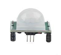 Pumixiy HC-SR501 Module de détecteur de mouvement PIR compatible avec retardement réglable 0,5-200 s, détecteur infrarouge pour applications industrielles, taille compacte 32 x 24 mm