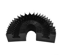 Pumixiy HGR25 Guide linéaire pour housse anti-poussière CNC Soufflet de protection flexible haute résistance à l'huile et à la poussière Rail Fraiseuse Couverture télescopique (700 mm)