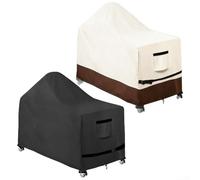 Pumixiy Housse de barbecue imperméable et résistante aux UV pour table de gril à œufs verts XL, housse de chariot d'extérieur robuste avec côtés respirants et ajustement sûr pour les barbecues KAMADO