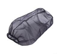 Pumixiy Housse de filtre à air imperméable pour moto, protection contre l'eau et les débris, design respirant et résistant à l'huile (long noir)