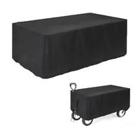 Pumixiy Housse imperméable pour chariot de camping - Convient pour chariot à main et chariot de jardin - Matériau Oxford durable avec cordon de serrage à l'ourlet et fermeture à boucle (97 x 61 x 56