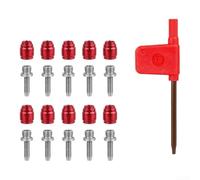 Pumixiy Kit d'aiguilles de frein à disque hydraulique pour vélo, pour SRAM, insert d'huile en acier inoxydable, avec tête en alliage d'aluminium, ensemble d'outils de purge à dégagement rapide (A)