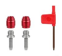 Pumixiy Kit d'aiguilles de frein à disque hydraulique pour vélo, pour SRAM, insert d'huile en acier inoxydable, avec tête en alliage d'aluminium, ensemble d'outils de purge à dégagement rapide (B)