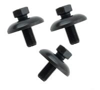 Pumixiy Kit de matériel de lame de tondeuse à gazon compatible avec AYP Craftsman Roper modèle 532193003 193003 3 pièces rotatives 14457 boulon et rondelle 3,8 cm de long 1,2 cm de long