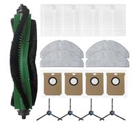Pumixiy Kit de pièces de rechange pour aspirateur robot avec brosse principale, brosses latérales, filtres, serpillères et sacs à poussière de 3,5 L compatible avec conga 8490 for ultimate Ultra (A)