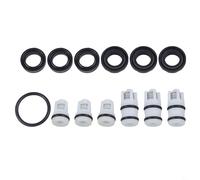Pumixiy Kit de réparation de laveuse de pompe pour machines de lavage de voiture portables, clapets anti-retour d'huile et joint d'eau de rechange pour nettoyage domestique 220 V (quatre coins)