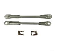 Pumixiy Kit de réparation de tringlerie d'essuie-glace pour Fiat Punto 1999 à 2006 - Comprend 2 tiges poussoirs et 2 clips de rechange pour assemblage de transmission d'essuie-glace - Qualité OEM