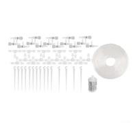 Pumixiy Kit d'irrigation goutte à goutte de jardin avec vannes de régulation, tuyau d'arrosage réglable pour système d'arrosage des plantes en pot, ensemble d'irrigation de serre 7 m (E)