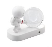 Pumixiy Lampe boule de cristal avec figurine d'astronaute 3D, veilleuse LED pour décoration d'intérieur, base à 7 couleurs changeantes, système solaire planète spatiale pour enfants, bureau, (Star