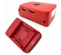 Pumixiy Lampe de travail LED avec batterie 18 V avec port USB 12 V DC interfaces