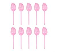 Pumixiy Lot de 10 boules d'arrosage automatiques en forme de tulipe pour plantes d'intérieur, globe d'arrosage automatique en PVC pour jardin, maison, bureau (rose)