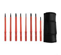 Pumixiy Lot de 10 tournevis isolés pour électricien avec haute performance 500 V Sécurité et changement de pointe pratique
