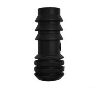 Pumixiy Lot de 100 extrémités d'irrigation goutte à goutte en plastique noir pour tuyau de 16 mm avec diamètre intérieur 0,520 mm, raccords de système d'arrosage de jardin pour sceller les extrémités