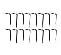 Pumixiy Lot de 100 goutteurs à flèche de 3 mm pour système d'irrigation goutte à goutte avec raccord de tuyau de 5 mm, émetteur d'égouttement en plastique noir pour arrosage de jardin extérieur et