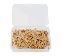 Pumixiy Lot de 100 mini étoiles de mer séchées naturelles pour la maison et l'aquarium, 1 à 5 cm, lot de 20/50/100 pièces pour art en résine, loisirs créatifs, décoration d'aquarium et (1 à 5 cm)