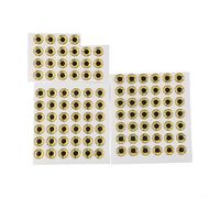 Pumixiy Lot de 100 yeux de leurre de pêche 3D pour attacher des mouches, tailles assorties (13 mm-16 mm), jaune, rouge, argent, accessoires pour leurres en caoutchouc, doré 15 mm