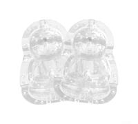 Pumixiy Lot de 2 moules à légumes en plastique transparent pour la culture de concombres, courges et légumes en forme de légumes 5 cm