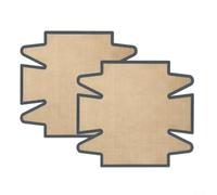 Pumixiy Lot de 2 moules à pain en silicone anti-adhésif avec poignées résistantes à la température pour la fabrication de pain rond, 36 x 39,6 cm, beige