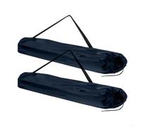 Pumixiy Lot de 2 sacs de rangement portables avec sangle réglable et cordon de serrage, pour chaises pliantes d'extérieur, 92 x 25 cm (bleu cyan)