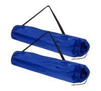 Pumixiy Lot de 2 sacs de rangement portables avec sangle réglable et cordon de serrage, pour chaises pliantes d'extérieur, 92 x 25 cm (bleu)
