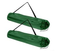 Pumixiy Lot de 2 sacs de rangement portables, avec sangle réglable et cordon de serrage, pour chaises pliantes d'extérieur, 92 x 25 cm (vert)