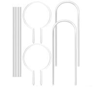 Pumixiy Lot de 2 treillis épais en acrylique pour intérieur, treillis de jardin transparent en forme de U pour plantes grimpantes, support de plantes pour vigne, lierre hoya intérieur et extérieur (A)