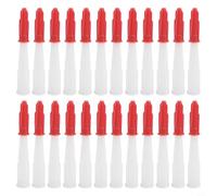 Pumixiy Lot de 24 buses de calfeutrage avec capuchon refermable, embouts de cartouche en silicone transparent pour distribuer, colmater et déchets