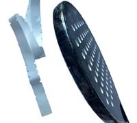 Pumixiy Lot de 3 bandes adhésives transparentes pour raquettes de pickleball, 76 x 21 cm, protection de tête de pagaie légère et durable