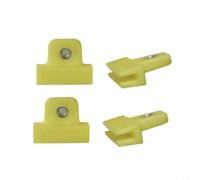 Pumixiy Lot de 4 clips de fixation pour vitre de voiture, compatibles avec la plupart des voitures, camions, camionnettes, support de canal en verre en plastique pour portière de voiture