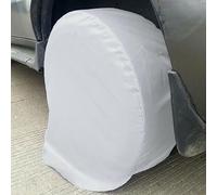 Pumixiy Lot de 4 housses de protection de roue en tissu Oxford avec doublure en polyester pour voiture, camping-car, camion, remorque de 68,6 à 73,6 cm, protection solaire anti-poussière