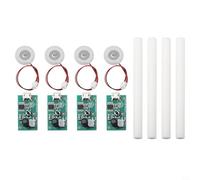 Pumixiy Lot de 4 modules d'atomiseur 5 V pour humidificateur DIY - Brumisateur avec plaque de brumisation, 740 trous, ouverture de 5 μm, technologie piézoélectrique, alimenté par USB