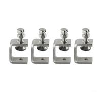 Pumixiy Lot de 4 supports de montage professionnels en C pour bureau, vis à mâchoires en forme de U, fixation réglable, pour la construction d'atelier en métal