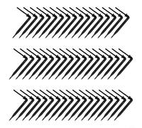 Pumixiy Lot de 50 émetteurs d'irrigation goutte à goutte de 3 mm et 5 mm pour équipement d'arrosage de jardin, goutteur de flèche courbée avec stabilisateur de débit, connecteur de tuyau en plastique